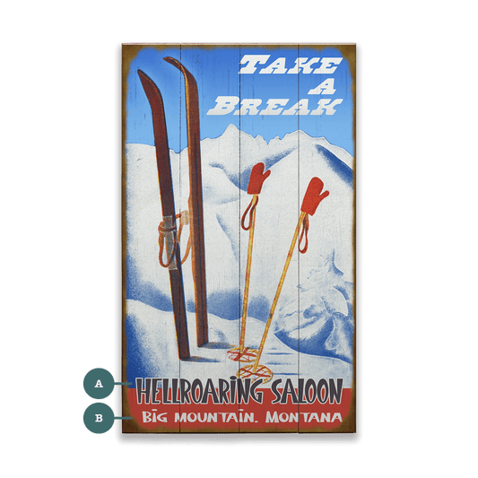 Take a Break - Wood & Metal Wall Art