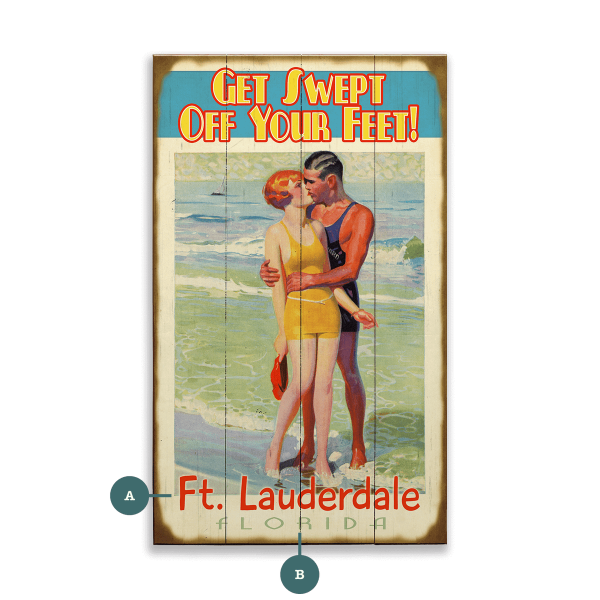 Swept Off Your Feet - Wood & Metal Wall Art