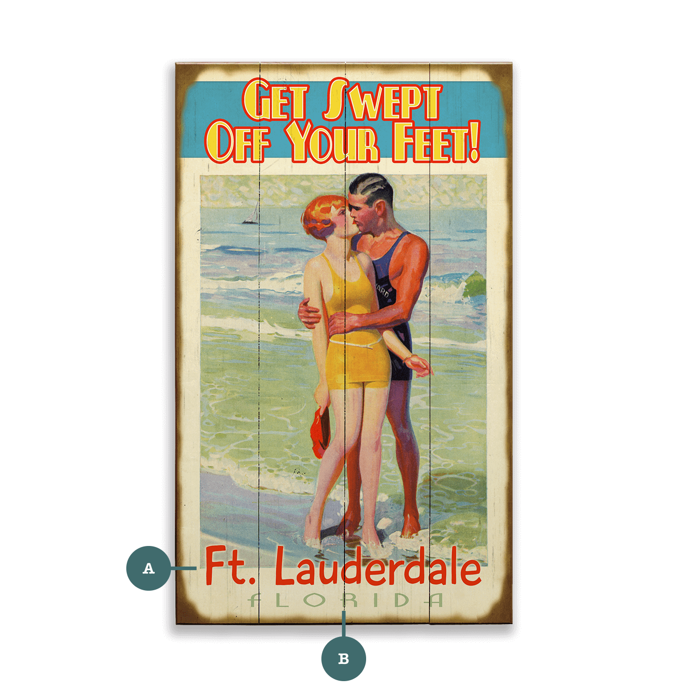 Swept Off Your Feet - Wood & Metal Wall Art