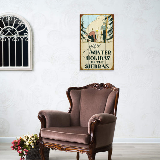 Gear Up for Your Winter Holiday - Wood & Metal Wall Art