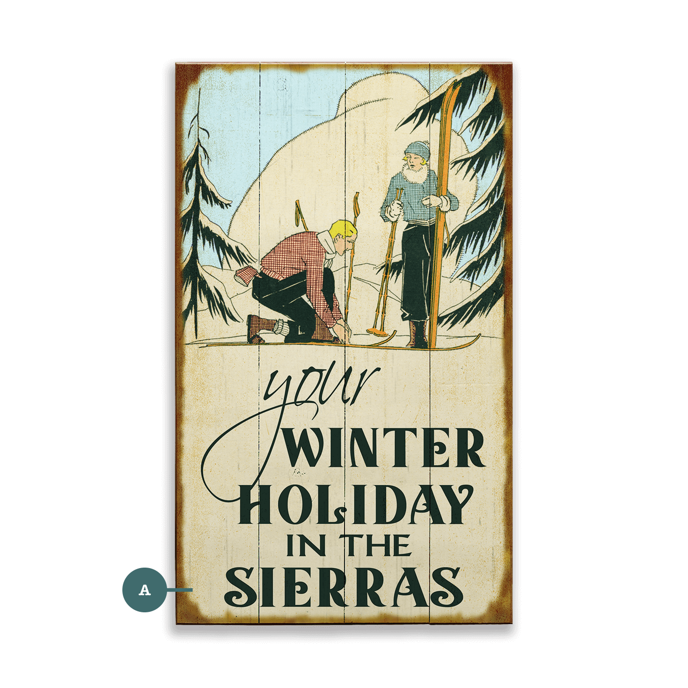 Gear Up for Your Winter Holiday - Wood & Metal Wall Art