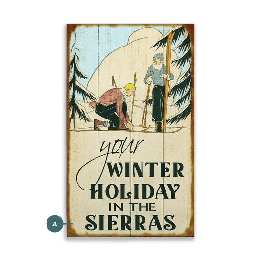 Gear Up for Your Winter Holiday - Wood & Metal Wall Art