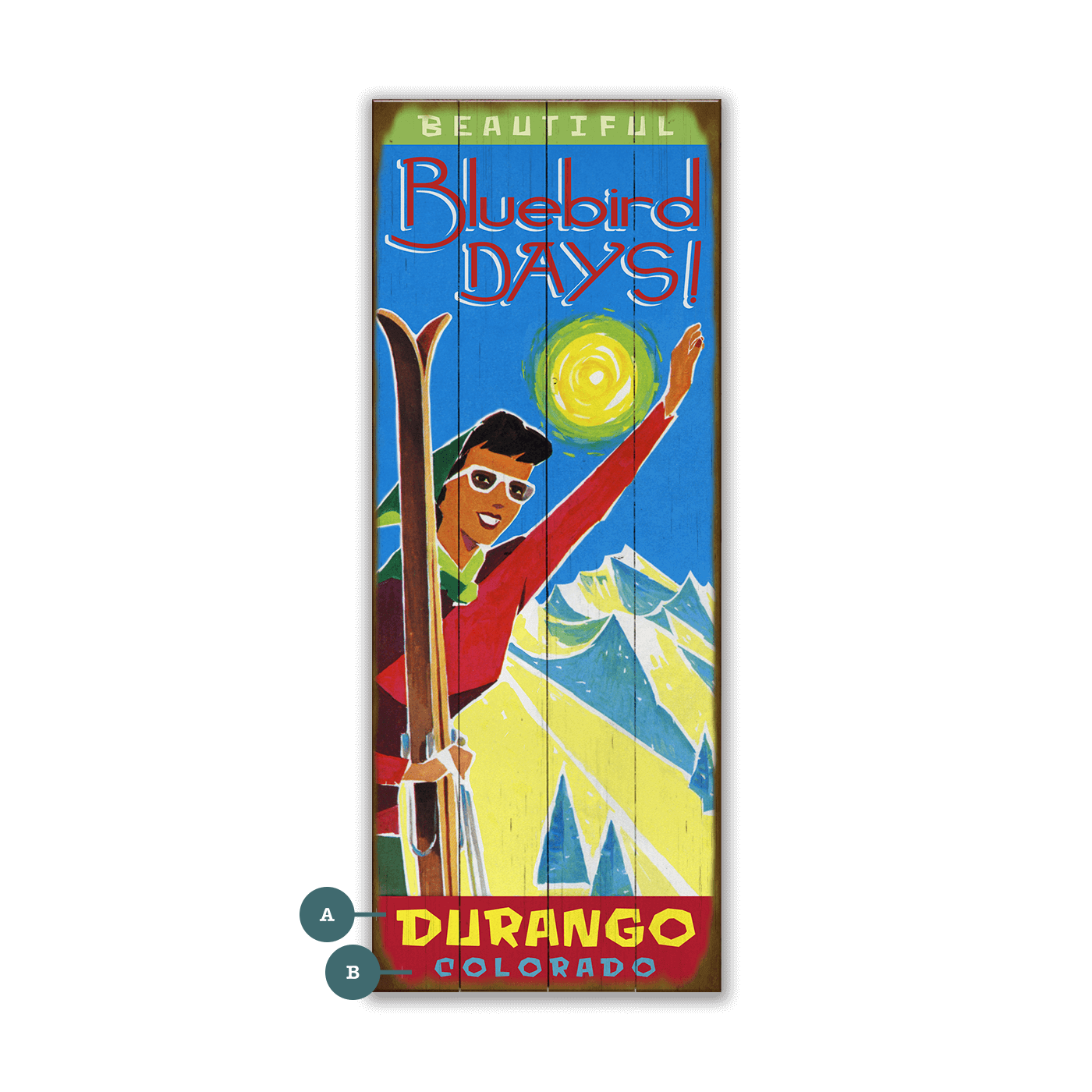 Bluebird Days - Wood & Metal Wall Art