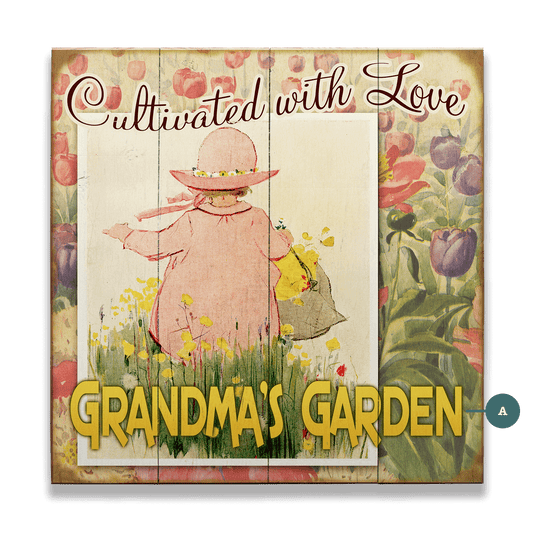 Cultivated With Love - Wood & Metal Wall Art