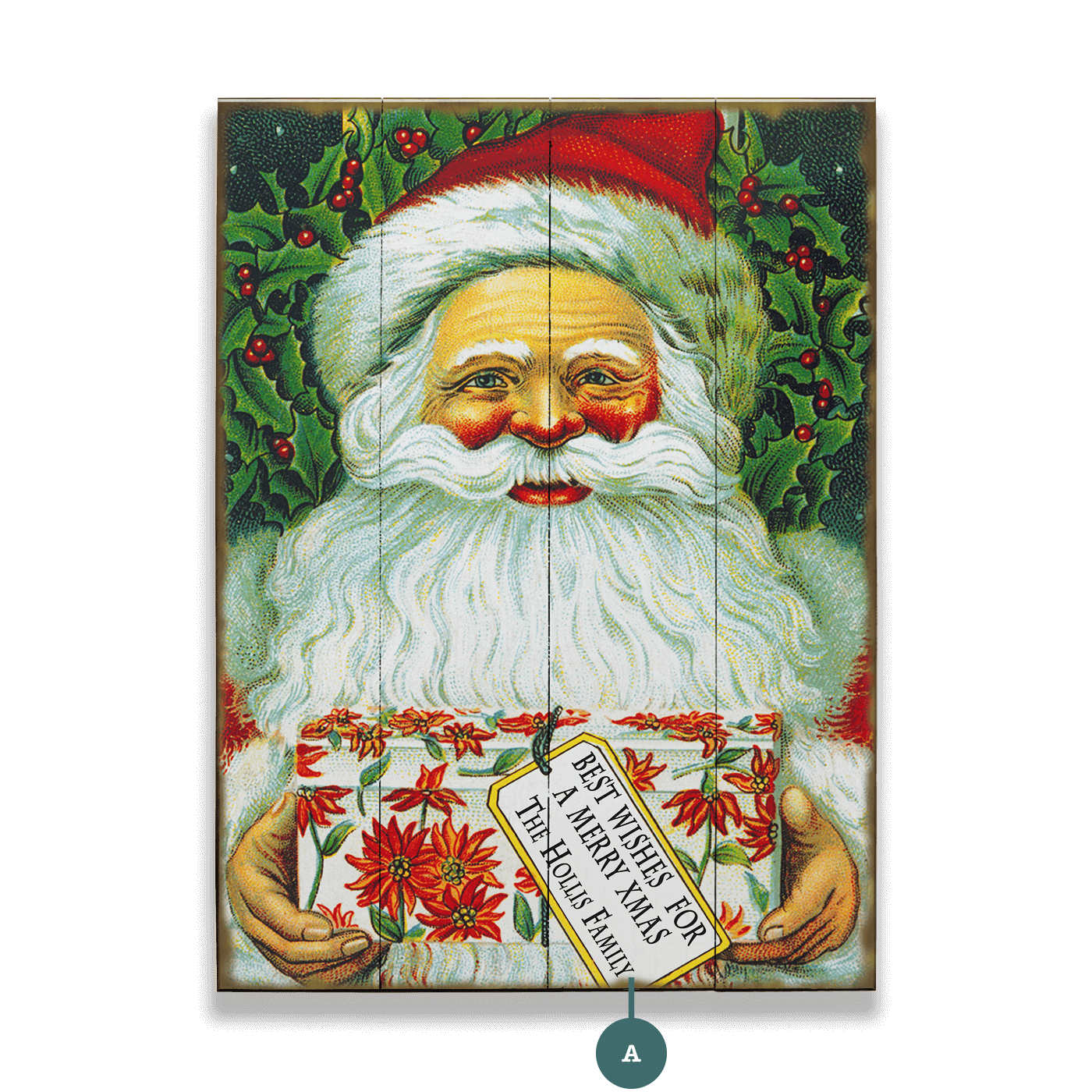 Best Wishes, Christmas - Wood & Metal Wall Art