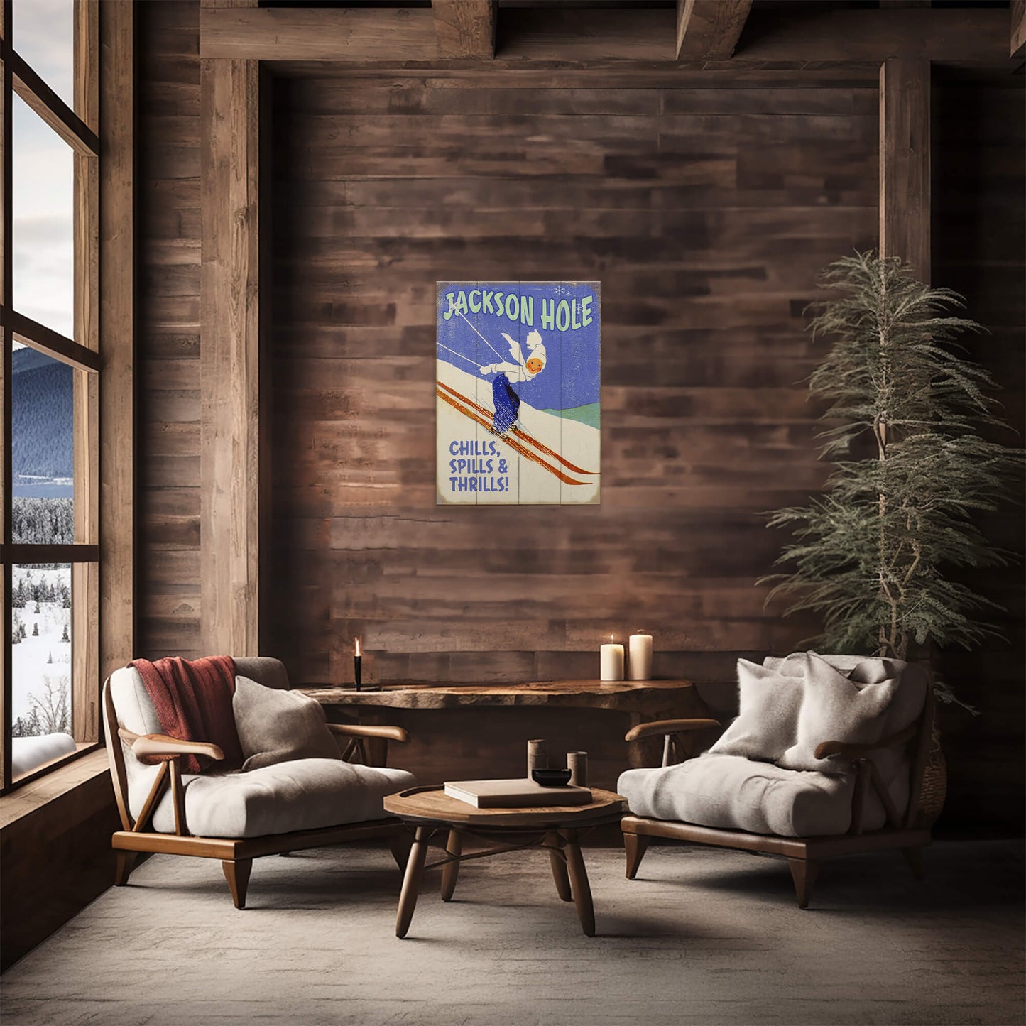 Chills Spills & Thrills - Wood & Metal Wall Art