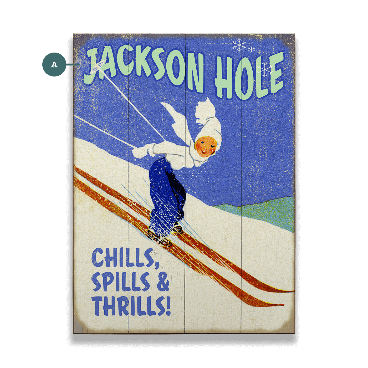 Chills Spills & Thrills - Wood & Metal Wall Art