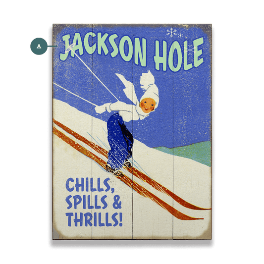 Chills Spills & Thrills - Wood & Metal Wall Art