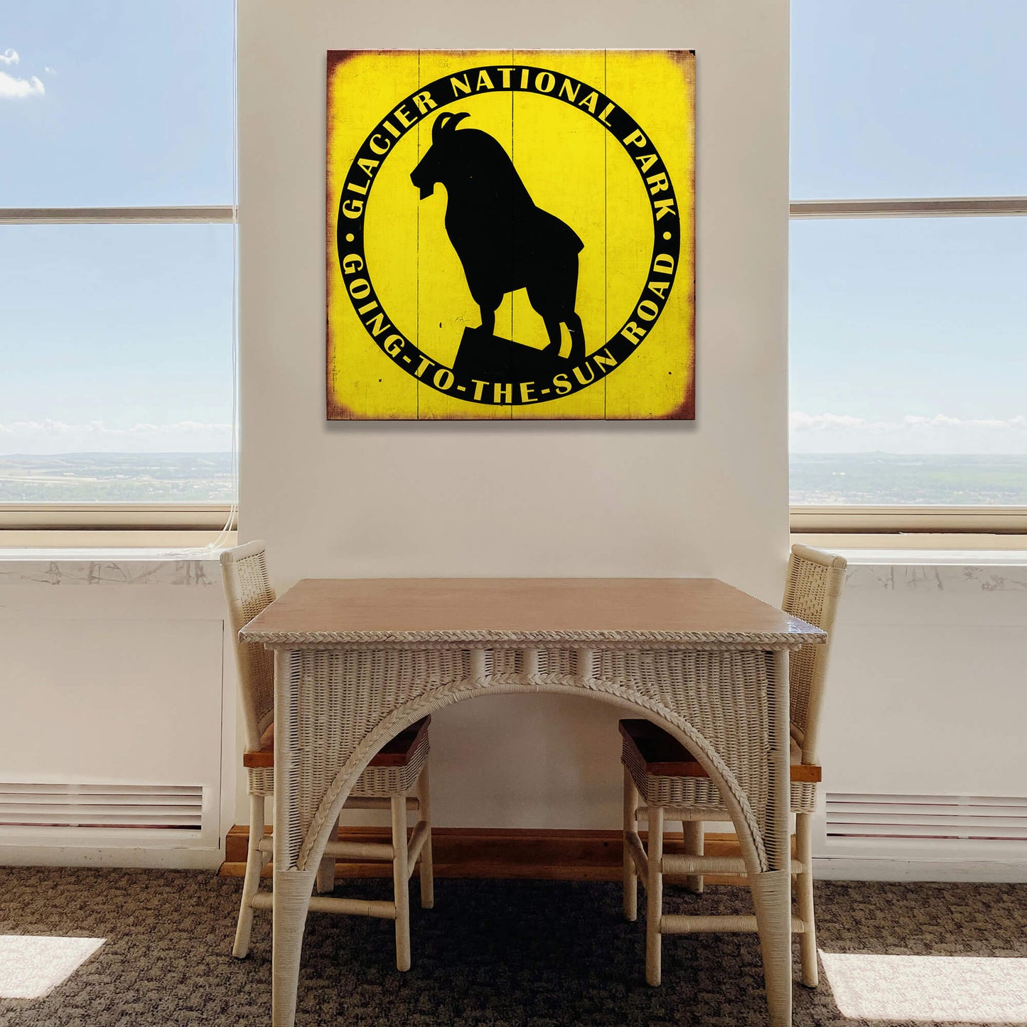 Glacier Goat - Wood & Metal Wall Art