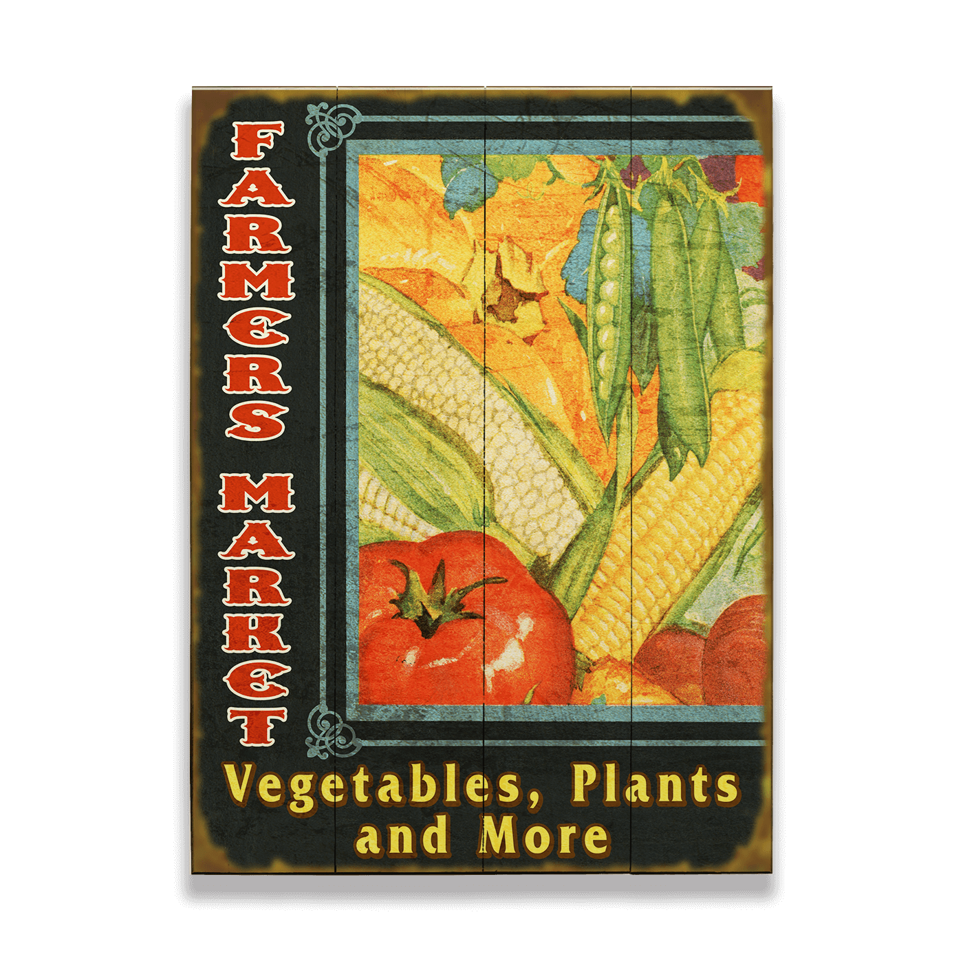 Bountiful Farmer's Market: Generic - Wood & Metal Wall Art