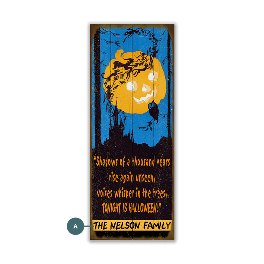 Pumpkin Moon - Wood & Metal Wall Art