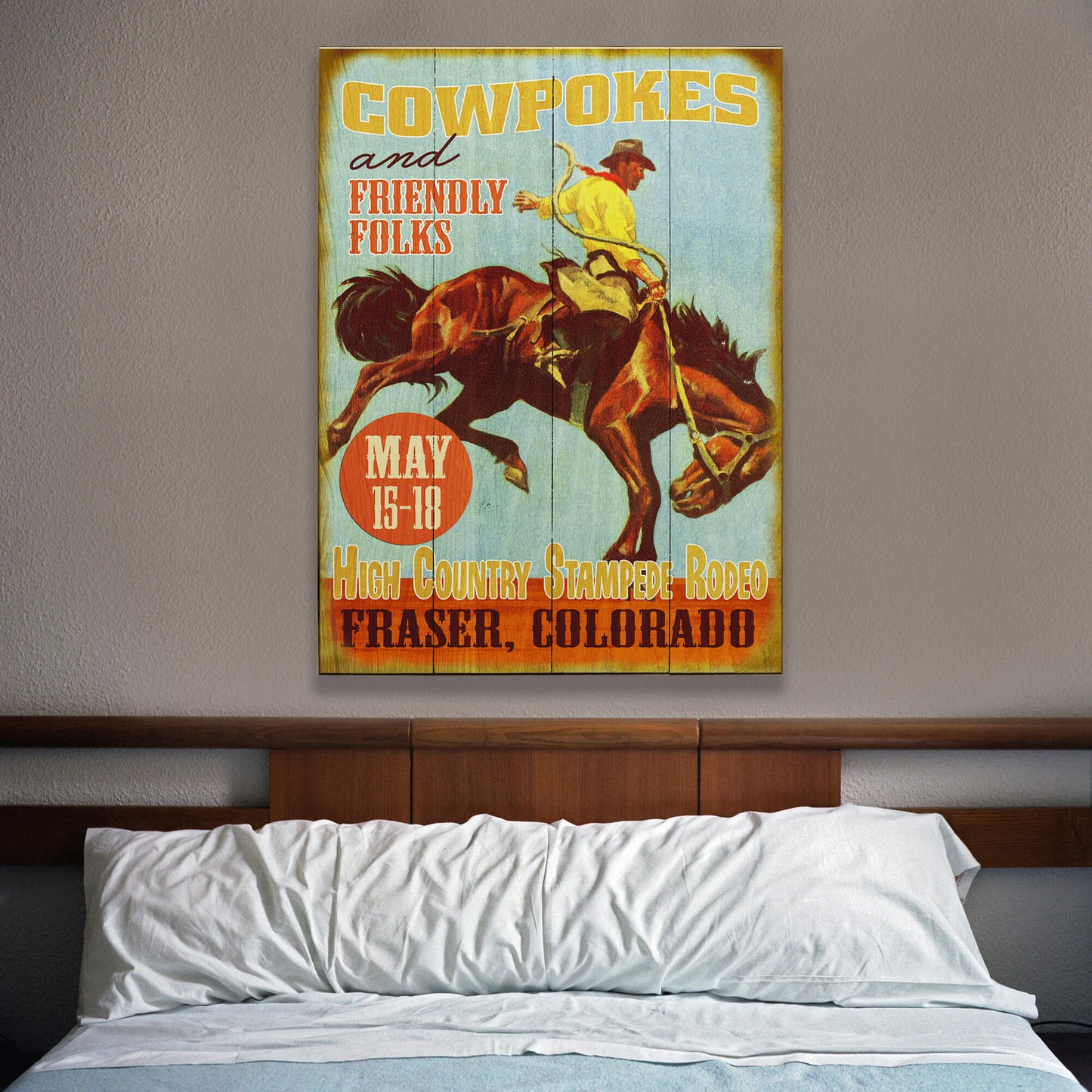 Cowpokes and Friendly Folks - Wood & Metal Wall Art
