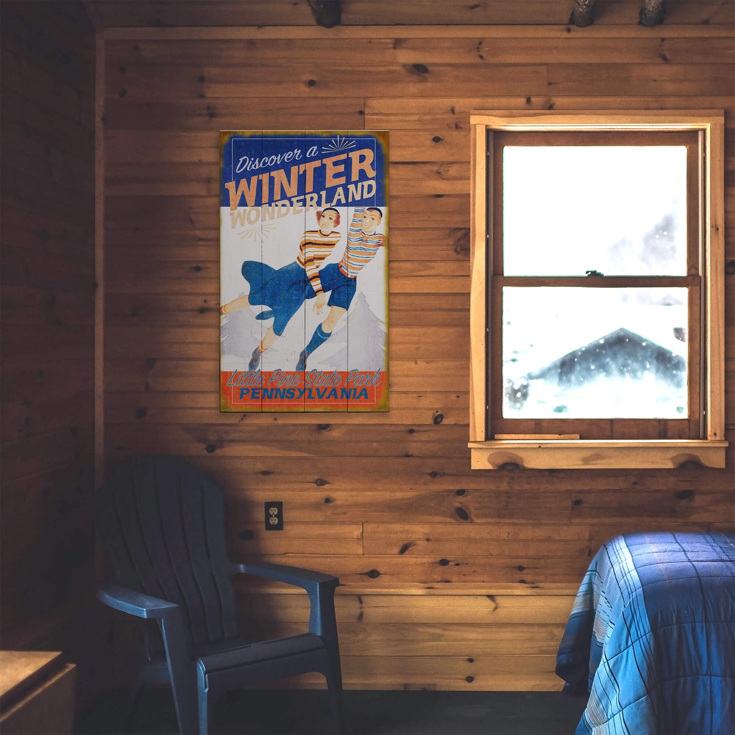 Discover a Winter Wonderland - Wood & Metal Wall Art