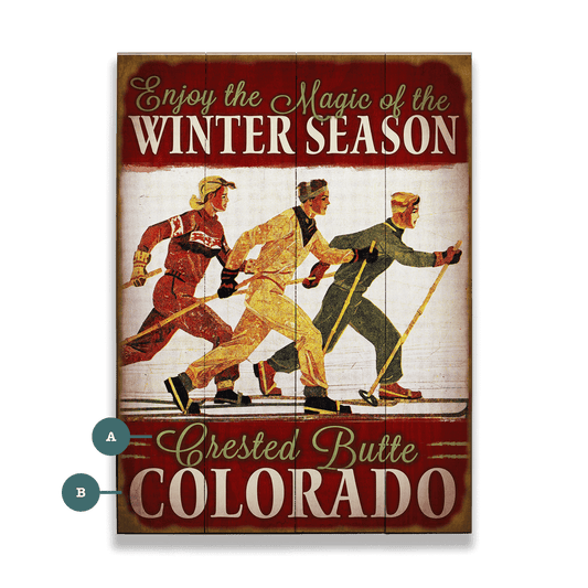 Enjoy the Magic of the Winter Season - Wood & Metal Wall Art