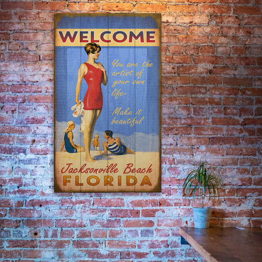 Seaside Greetings - Wood & Metal Wall Art