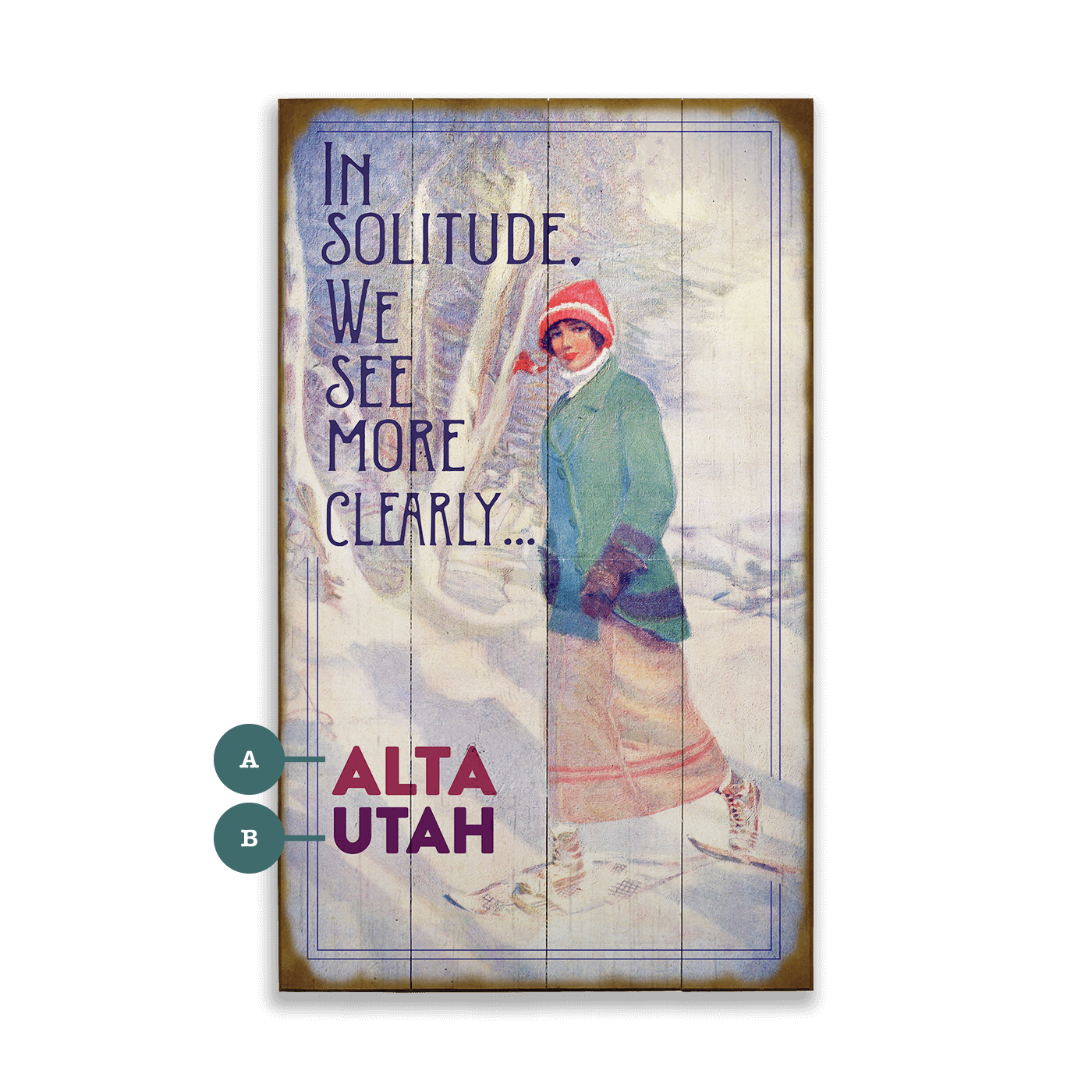 In Solitude, We See More Clearly - Wood & Metal Wall Art