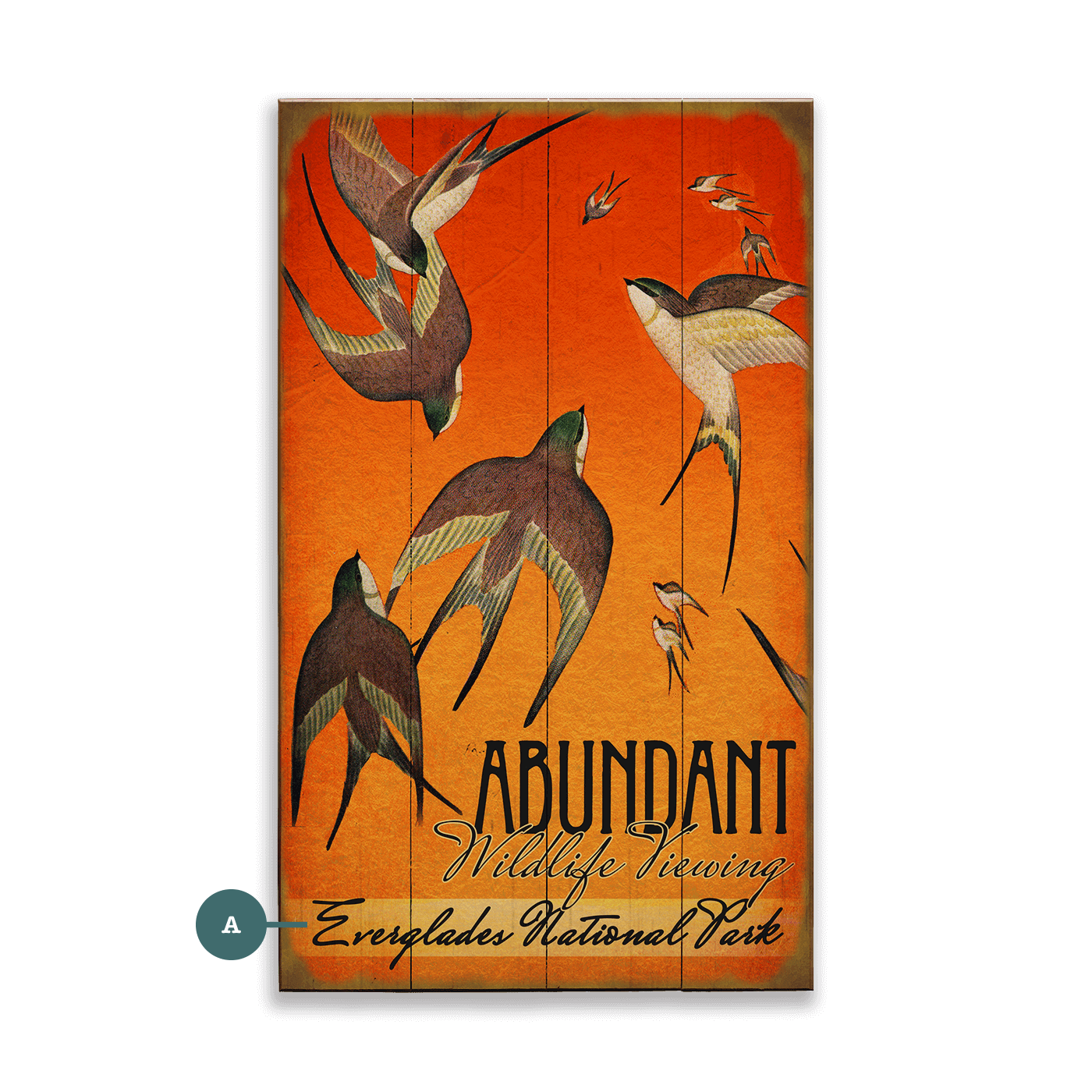 Abundant Wildlife Viewing - Wood & Metal Wall Art
