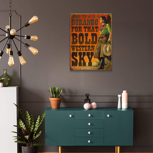 For that Bold Western Sky - Wood & Metal Wall Art