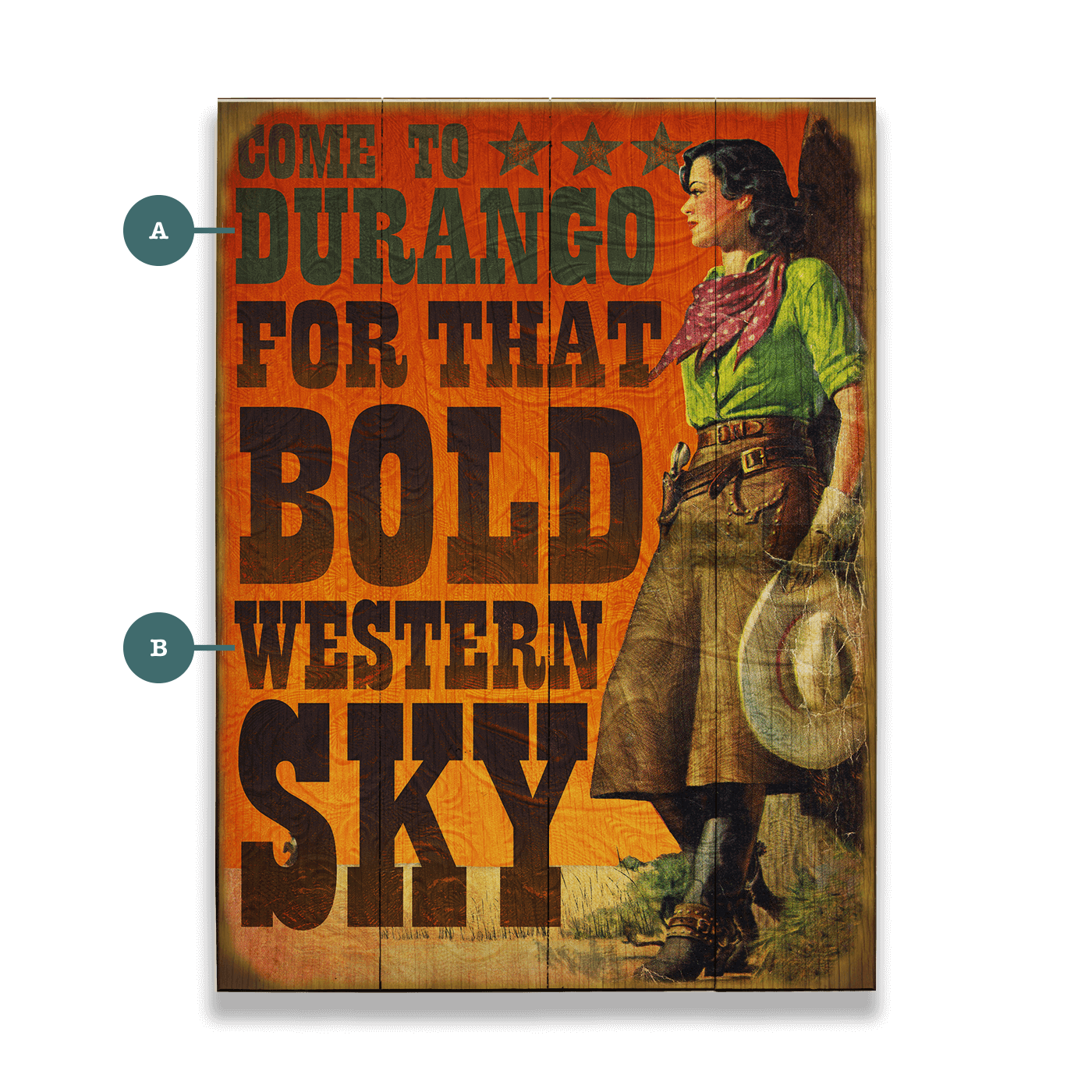 For that Bold Western Sky - Wood & Metal Wall Art