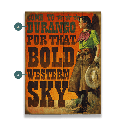 For that Bold Western Sky - Wood & Metal Wall Art