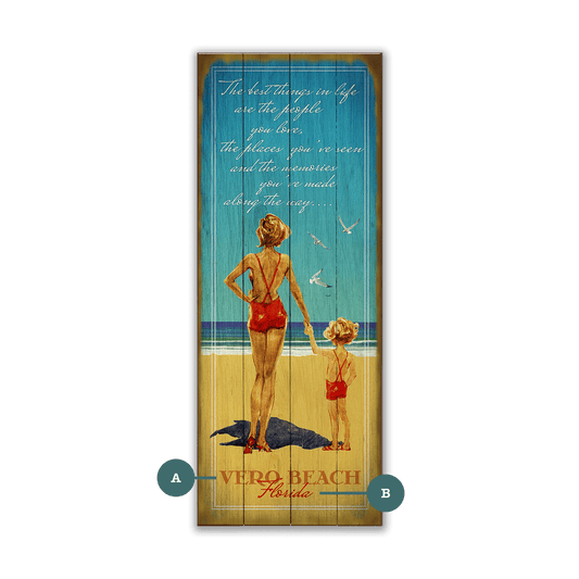 The Best Things in Life - Wood & Metal Wall Art