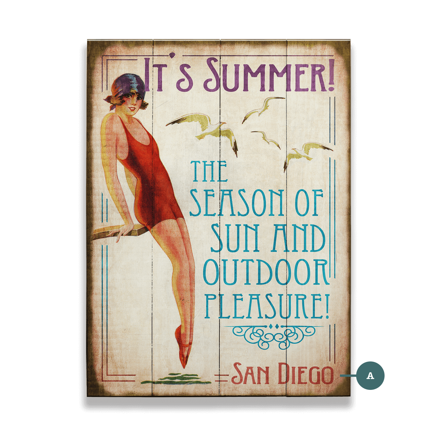 Season of Sun - Wood & Metal Wall Art