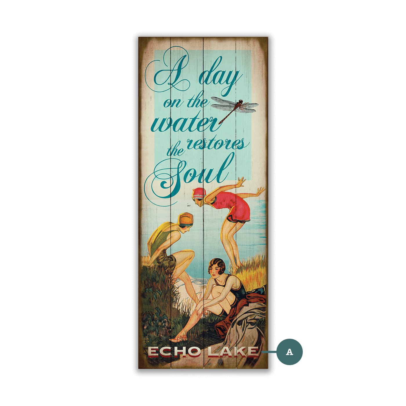 A Day on the Water Restores the Soul - Wood & Metal Wall Art