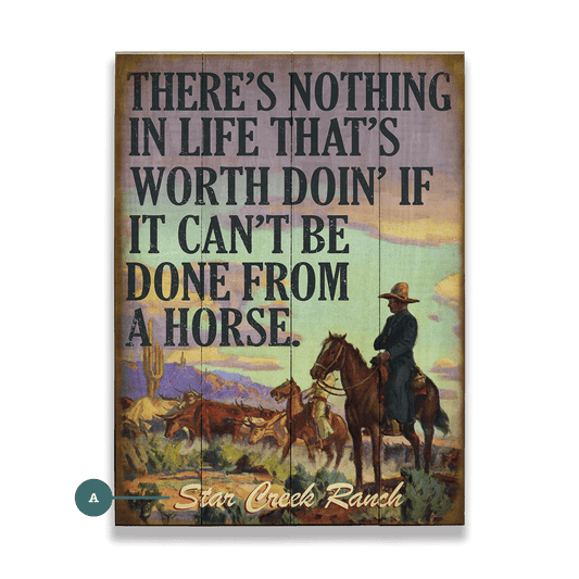 Nothing in Life Worth Doin' - Wood & Metal Wall Art