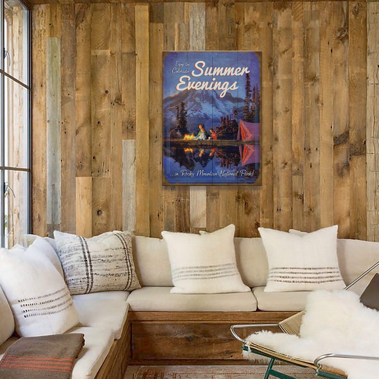 Enjoy the Summer Evenings - Wood & Metal Wall Art
