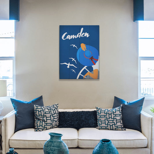 Beneath the Blue Hat - Wood & Metal Wall Art