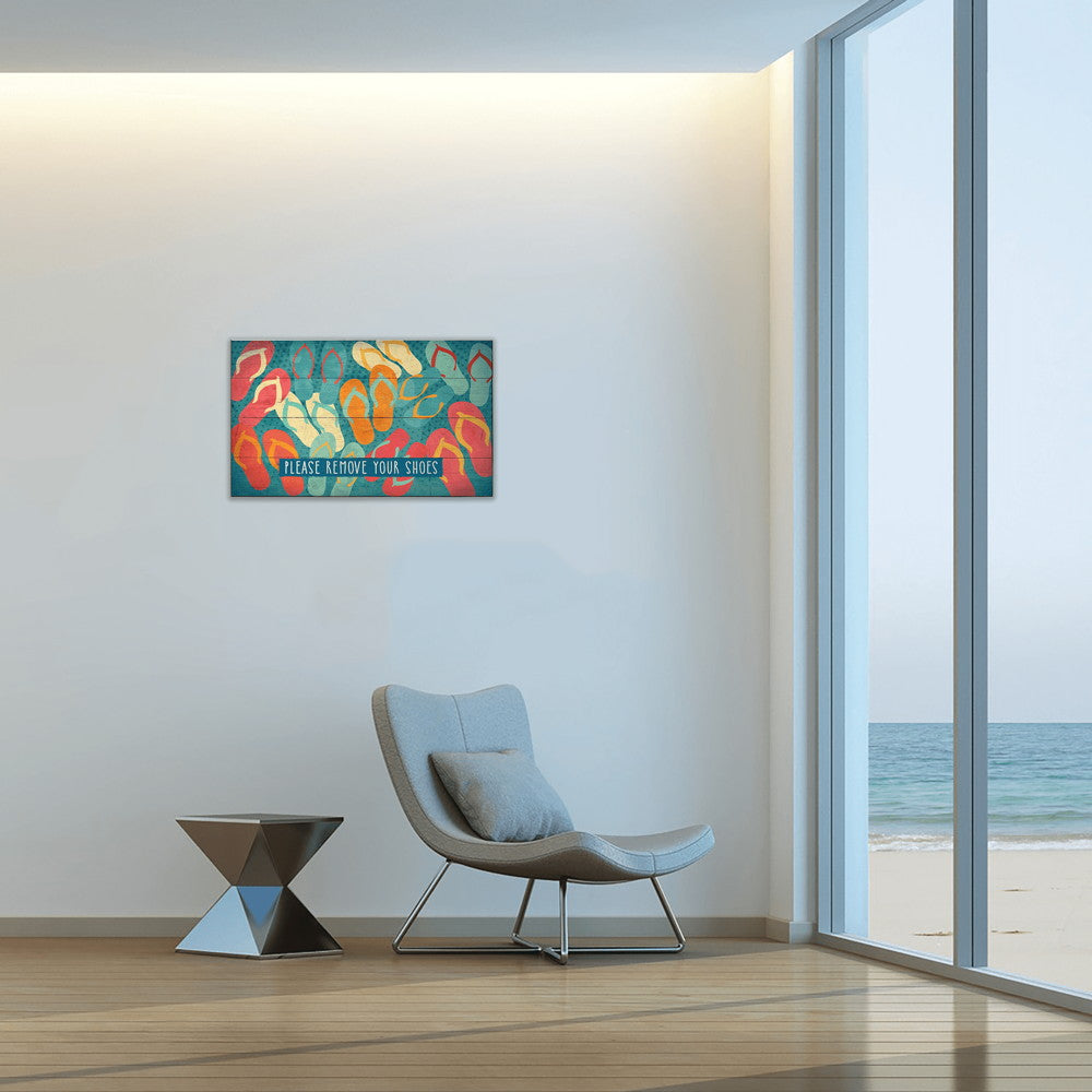 Please Remove Your Flip Flops: Generic - Wood & Metal Wall Art