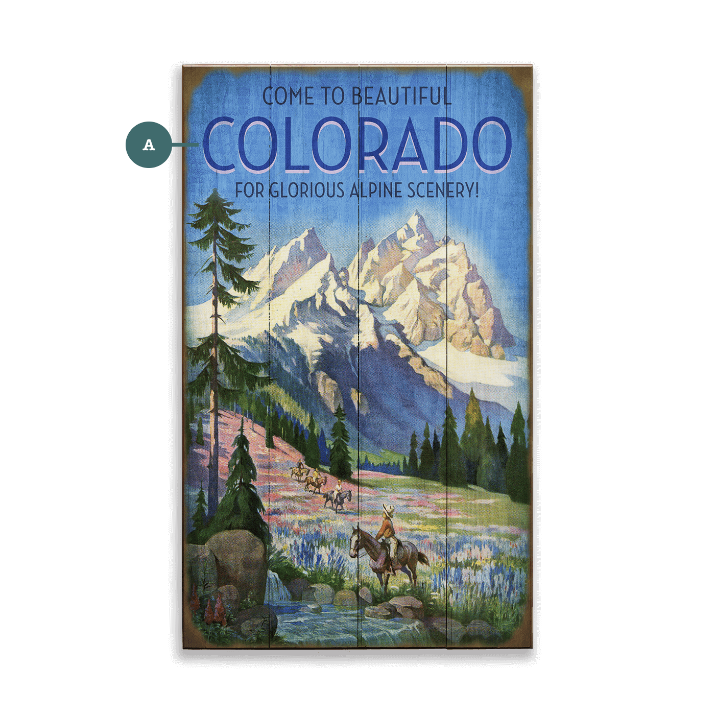 Glorious Alpine Scenery - Wood & Metal Wall Art