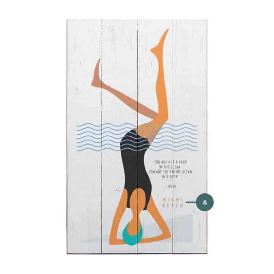 Drop in the Ocean - Wood & Metal Wall Art