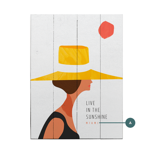 Seaside Sunshine - Wood & Metal Wall Art