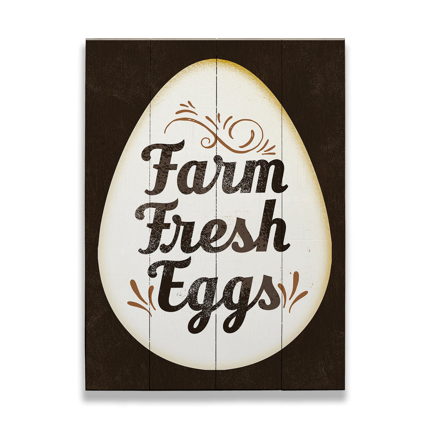 Farm Fresh Eggs - Wood & Metal Wall Art