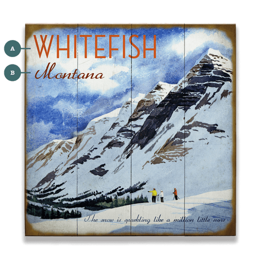 Winter's Sparkle - Wood & Metal Wall Art