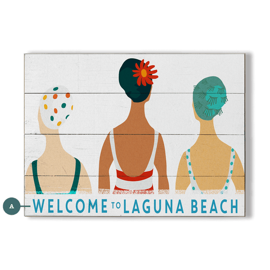 Seaside Bonnets - Wood & Metal Wall Art