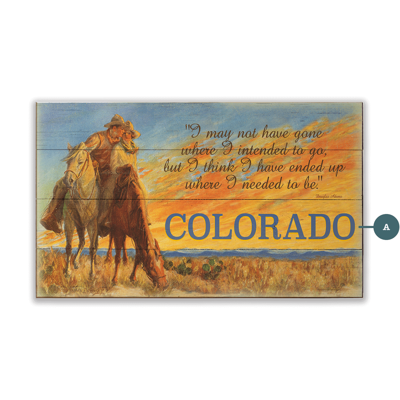 Where I Needed to Be - Wood & Metal Wall Art