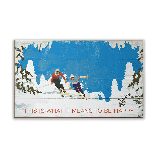 Chasing Happiness on the Mountain: Generic - Wood & Metal Wall Art