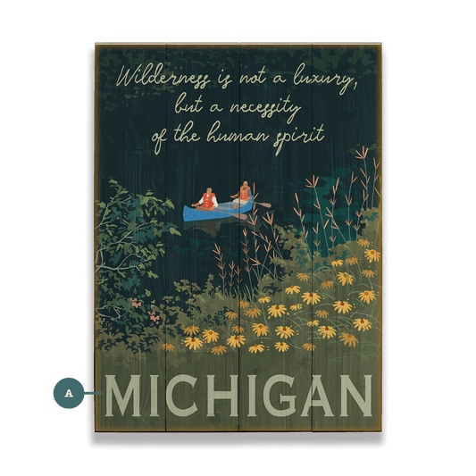 Wilderness is Not a Luxury - Wood & Metal Wall Art