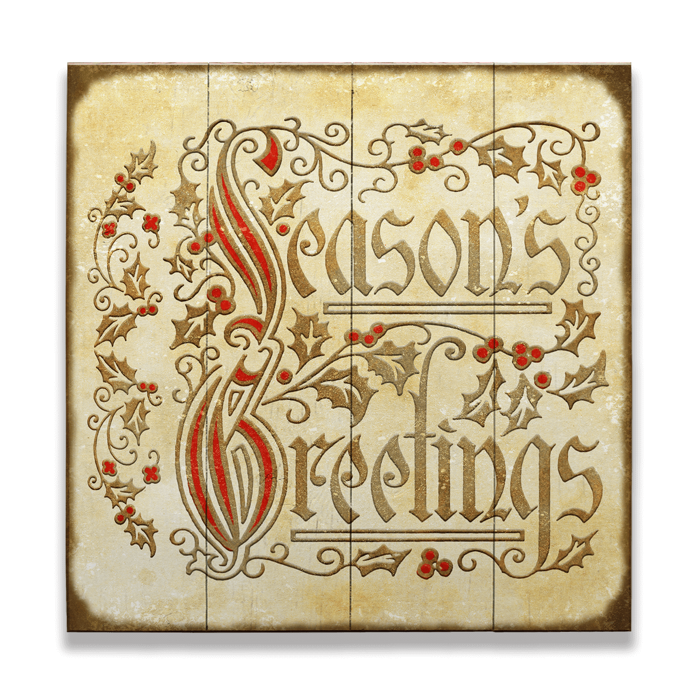 Seasons Greetings: Generic - Wood & Metal Wall Art