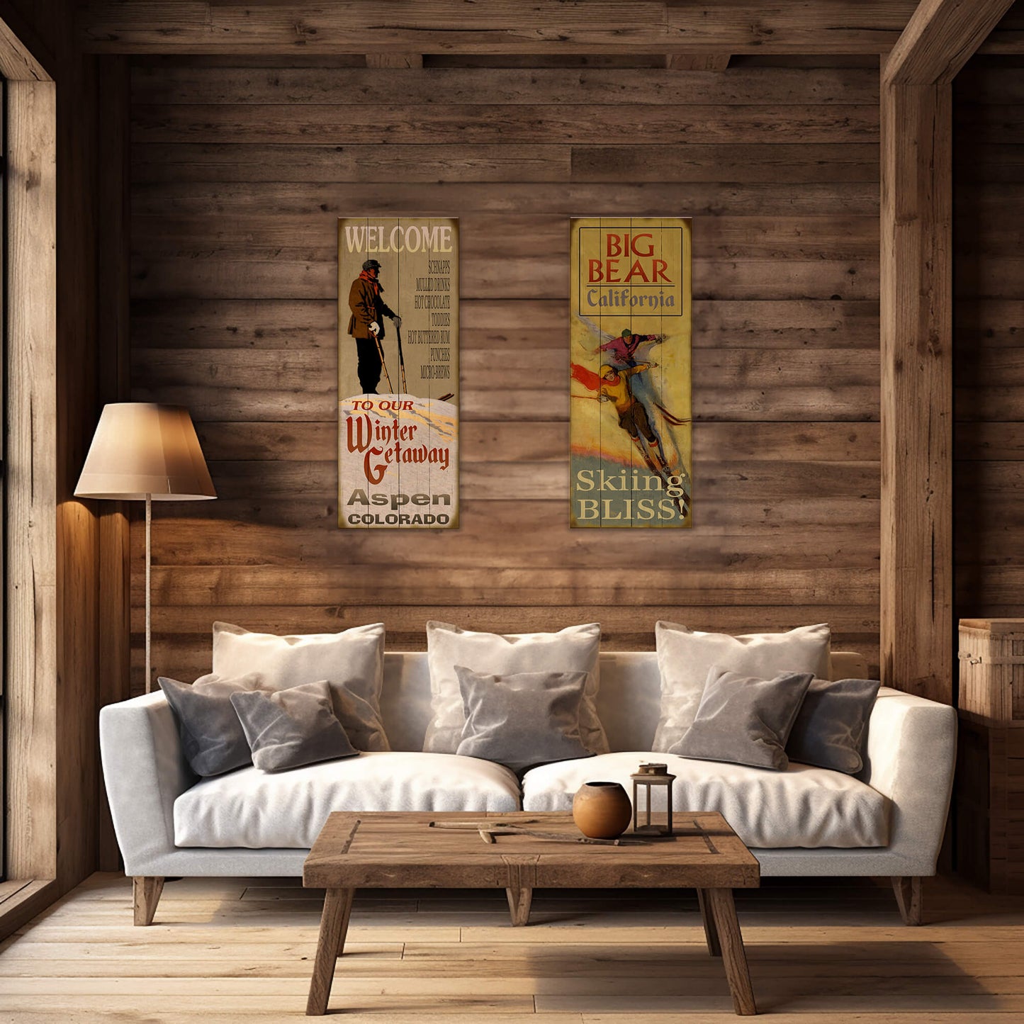 Winter Getaway - Wood & Metal Wall Art