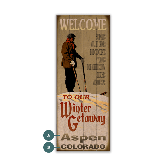Winter Getaway - Wood & Metal Wall Art