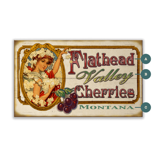 Cherry Queen - Wood & Metal Wall Art