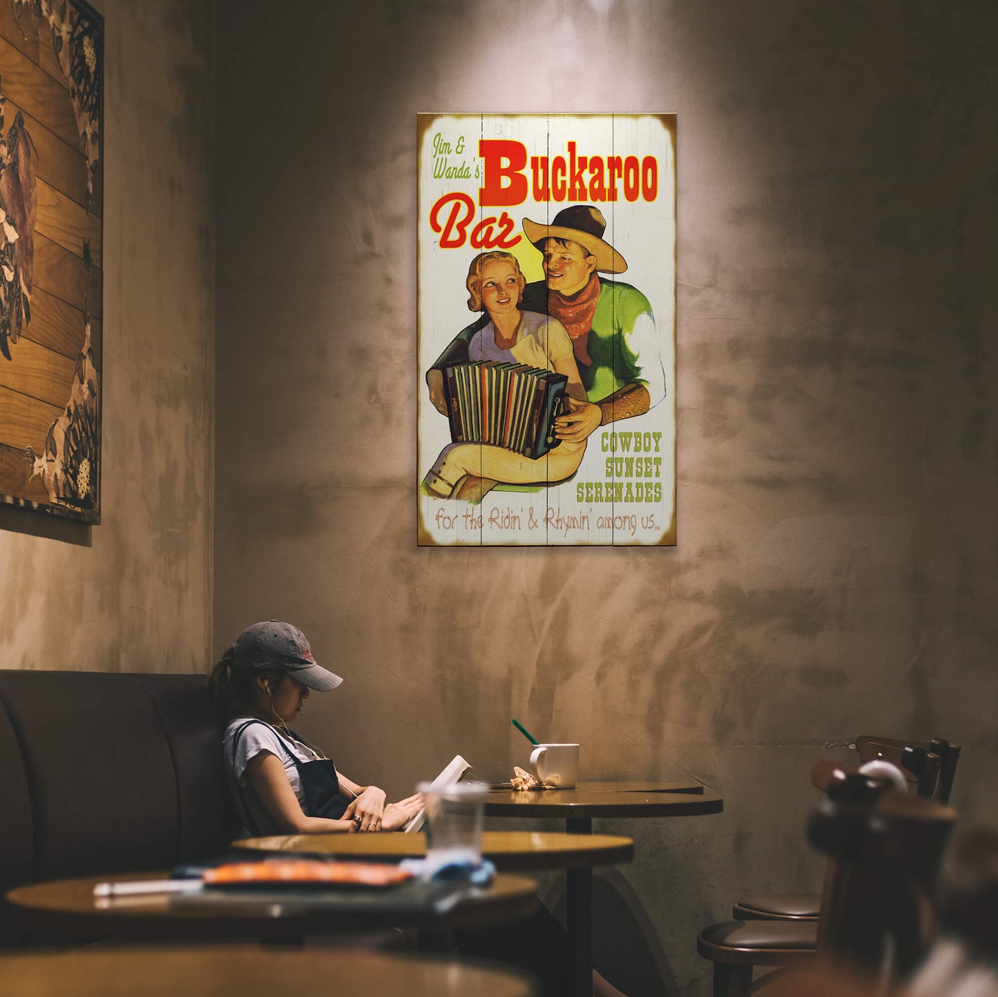 Buckaroo Bar - Wood & Metal Wall Art