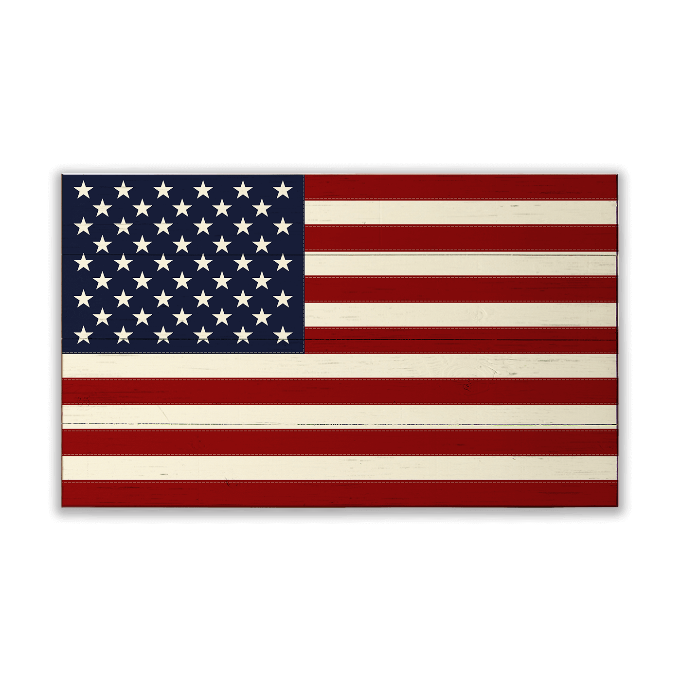 USA Classic Flag: Clean Finish - Wood & Metal Wall Art
