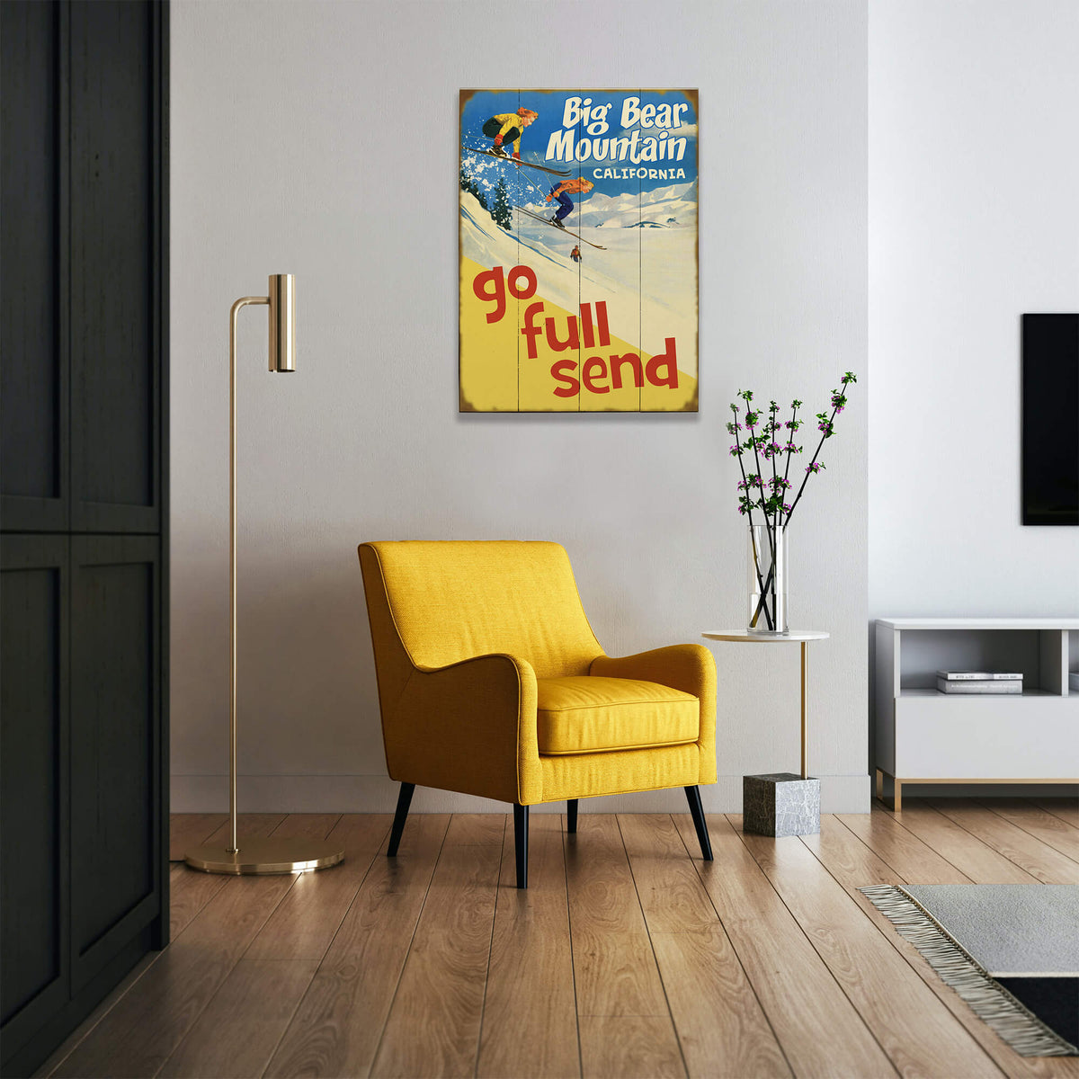 Go Full Send - Wood & Metal Wall Art