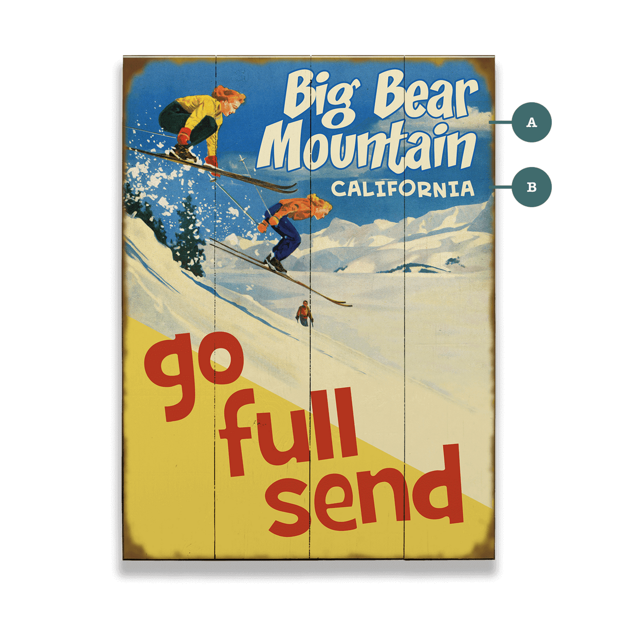 Go Full Send - Wood & Metal Wall Art