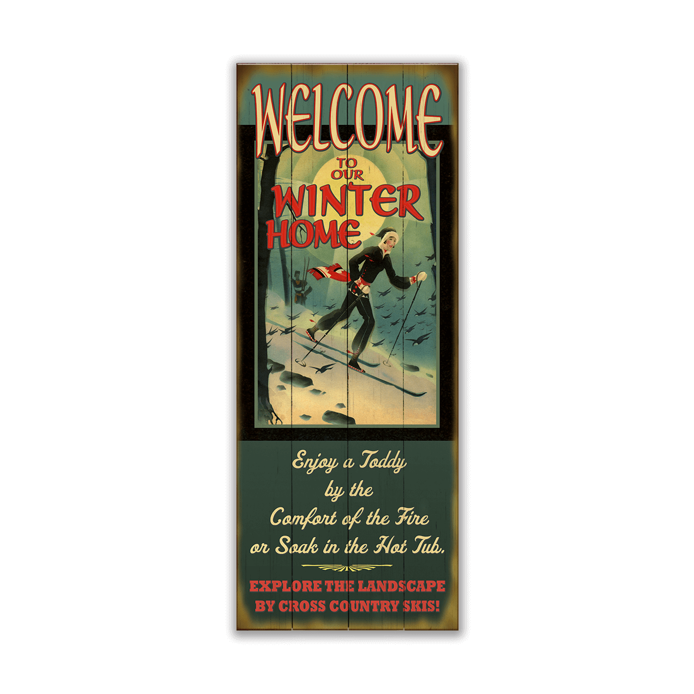 Winter Home XCountry: Generic - Wood & Metal Wall Art