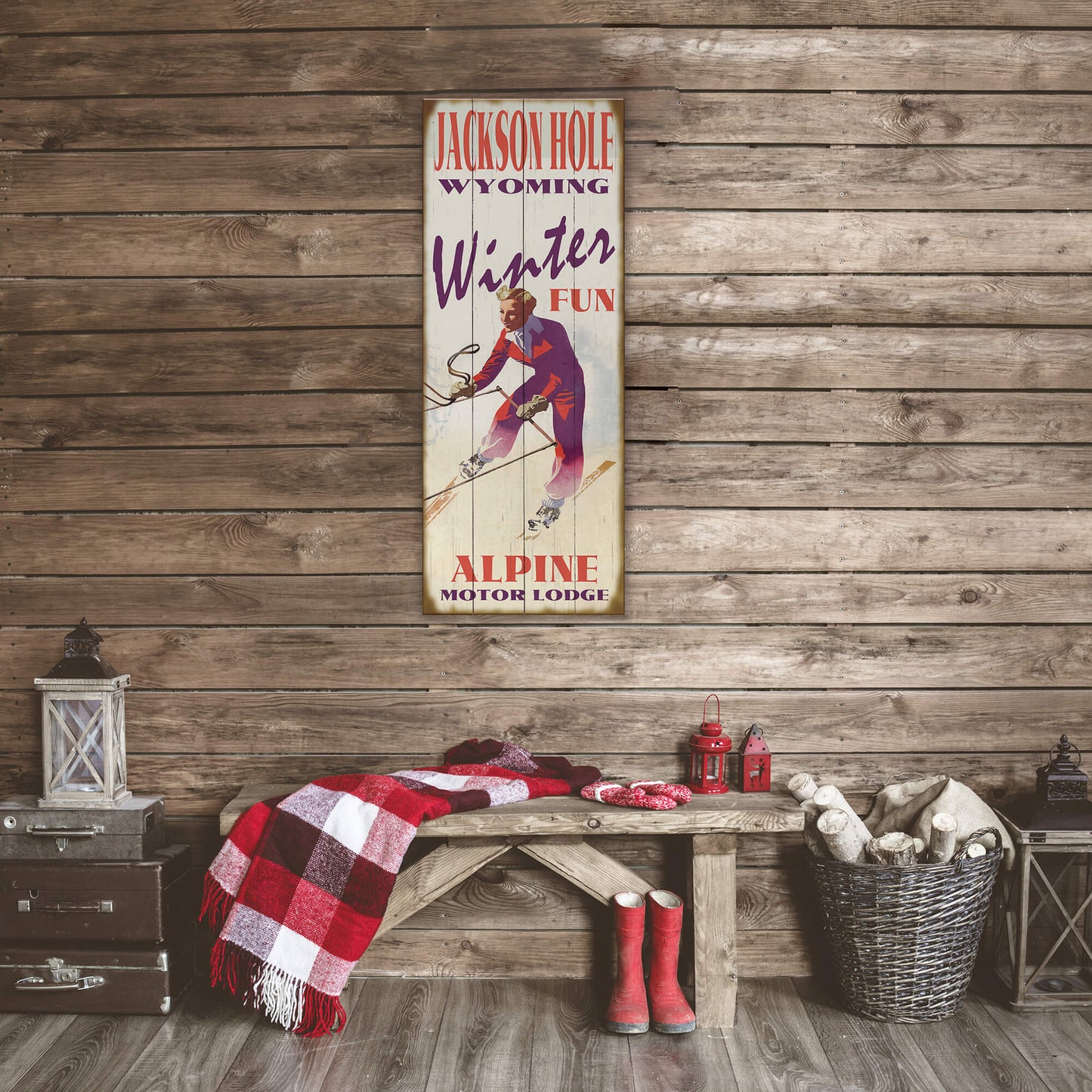 Suit Up for Winter Fun - Wood & Metal Wall Art